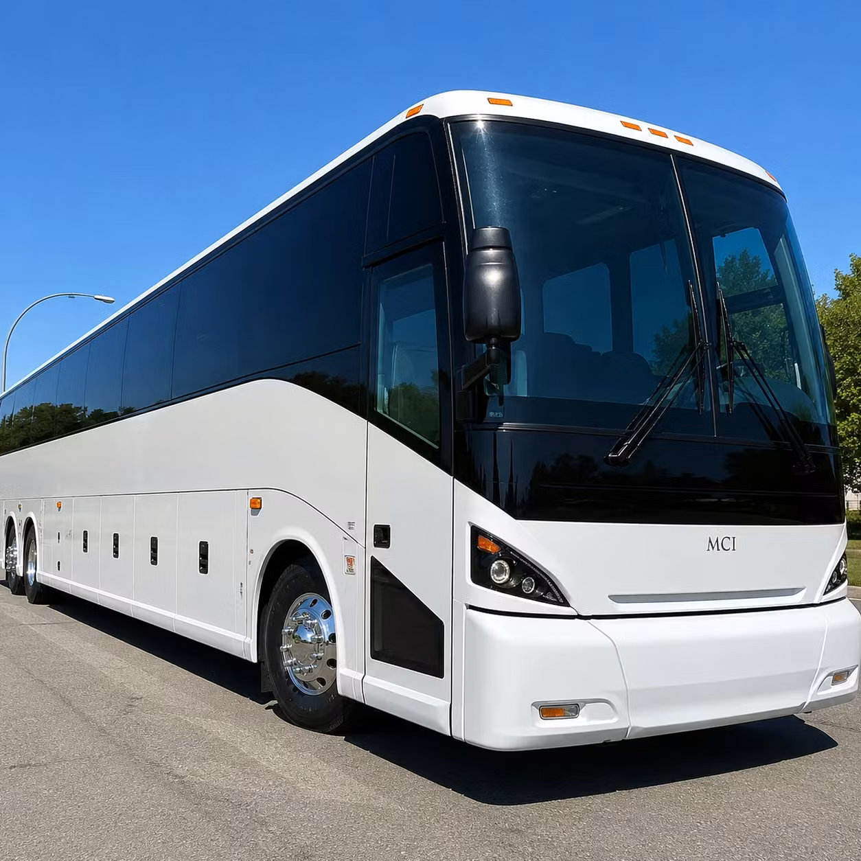 concord charter bus rental exterior